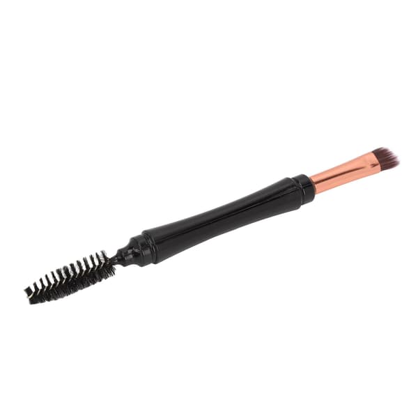 Eyebrow Brush Double-Sided Spiral Portable Versatile Exquisite Angled Brush with Guard for Beginners