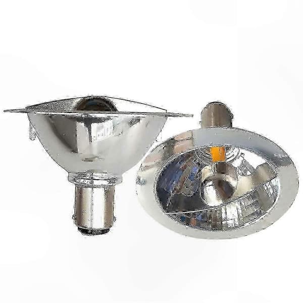 2-pakning 12V LED AR70 spotlights, 3W varmhvit 2700K, BA15d-sokkel, halogenutskifting