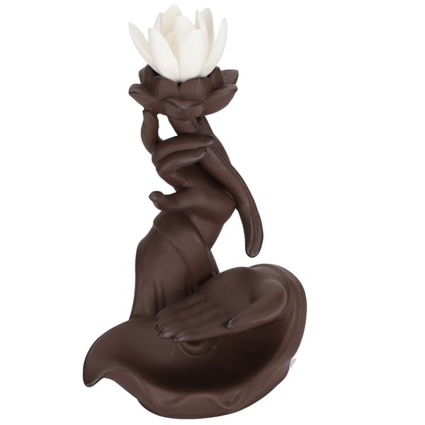 Bergamot Lotus Heart Incense Burner Innovative Backflow Ceramic Home Decoration