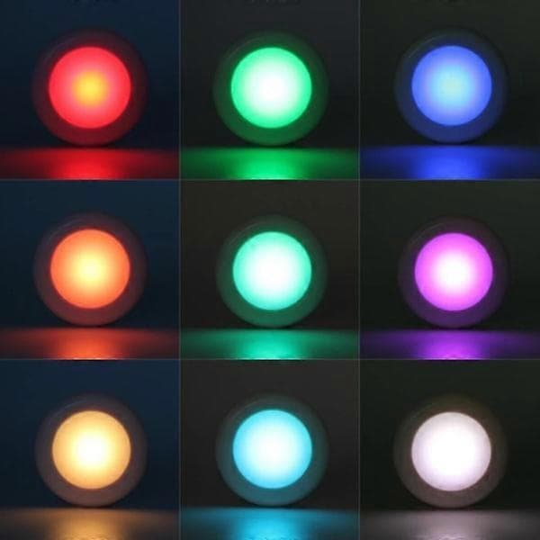 LED-spotlights med fjärrkontroll - Trådlös Multicolor 12-pack och 6-pack 6 and Pack
