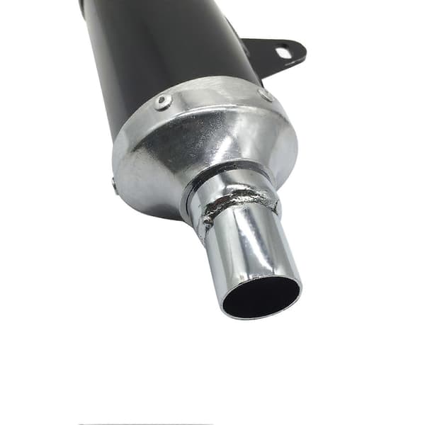 28mm Udstødningslyddæmper Rør Passer til Motorcykel Dirt Bike ATV Quad 50cc-150cc Sort
