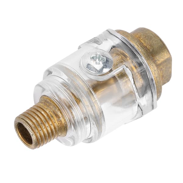 1/4\" BSP Mini In-Line Air Tool Oiler Oil Lubricator Air Compressor Pipe Automatic Lubrication