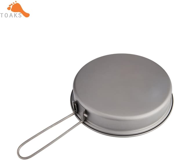Titanium stegepande udendørs camping picnic letvægtsudstyr redskab 145mm