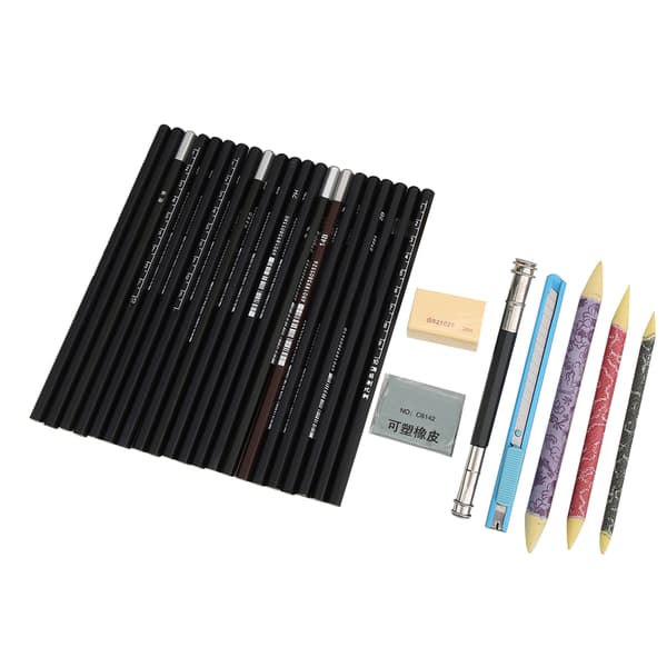 29st Sketch Pen Tool Kit Beginner Artist Drawing Pen Roll Case Art Supplies Sunset Tree