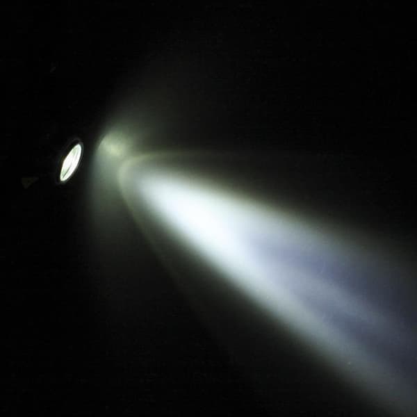 LED-hodelykt, fokuserbar, svingbar, 500 lumen, trinnløst dimbar
