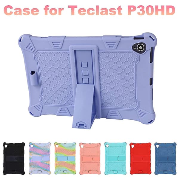 Silicone Case for P30hd 10.1 inch Tablet, Case with Stand for P30hd Tablet, Protective Cover (Dark Blue)