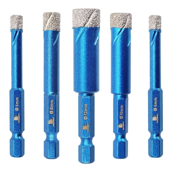 Diamantbor for fliser 6 6 8 10 12mm (5 stk) - BRSCHNITT Keramikk