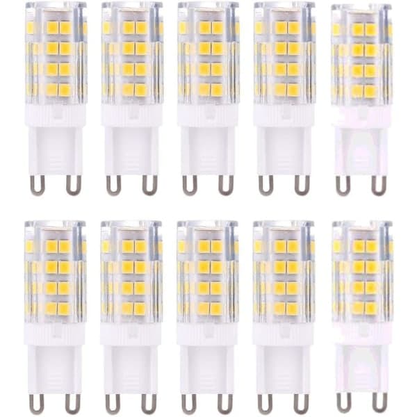G9 LED-lamper, varmhvit 3000K 5W G9 LED, 10-pakning
