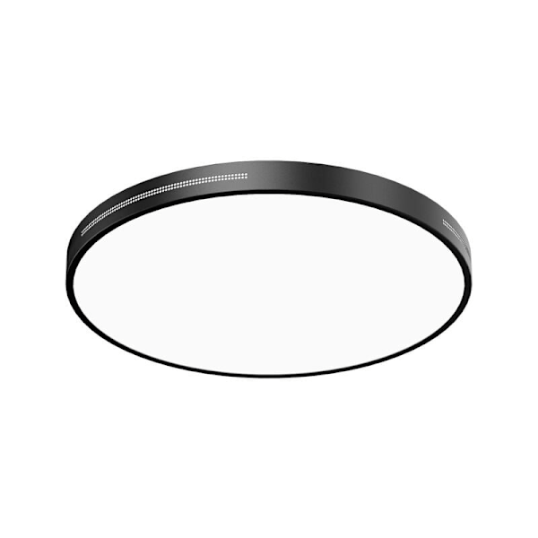Sort LED Slim Loftlampe, 40cm-24w Hvid LED Loftlampe Moderne Loftbelysning til Balkon Stue Soveværelse