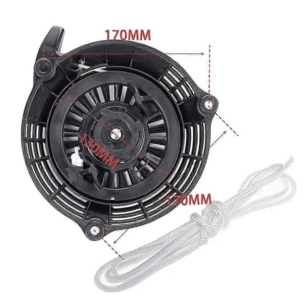 Gressklipperstarter, passer til Honda GCV160 GCV135, snorstart, erstatning for liten motor, høy kvalitet