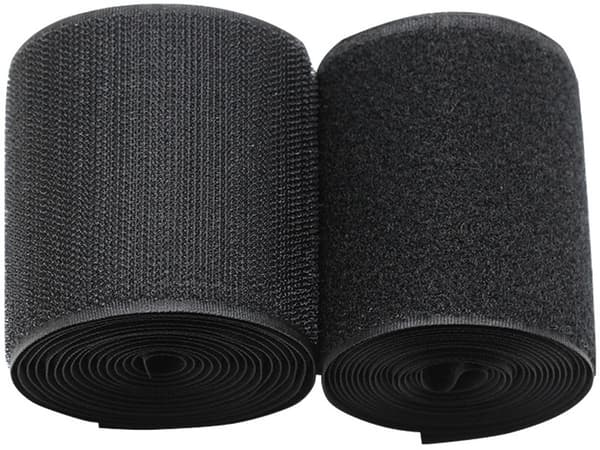 Spetstape 10cmx2m – Sort nylon, uden lim, til syning