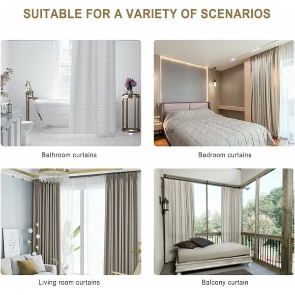 Blind Rollers - 80 Pcs External Blind Hook, Rail, Curtain Rail, Curtain Roller (White)