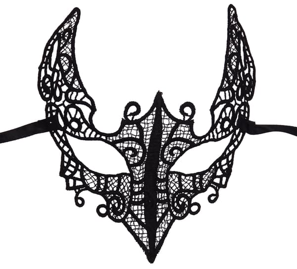 Damer Maskerad Mask Svart Katt Spetsmask 3-pack