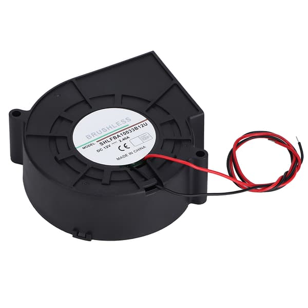 Dobbeltkugle turbine luftblæser køleventilator til picnic camping varmeudstyr grill 12V 2.4A
