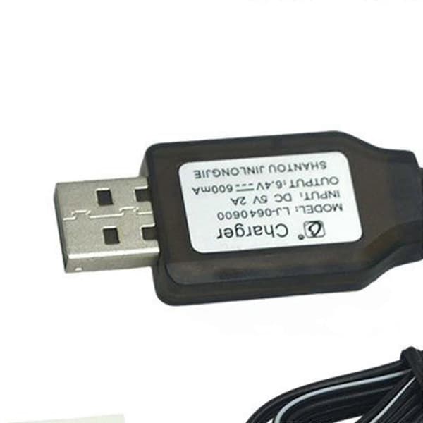 600ma 6.4v USB-opladerkabel El4.5-3p Stik P-til-R Til Rc Bil Lastbil Speedbåd Js