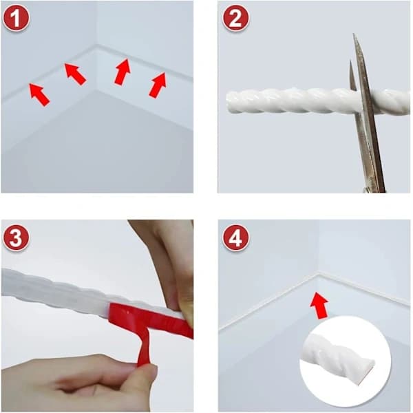 Self-adhesive Wall Molding - Flexible Trim - Ceiling Molding - for the Home