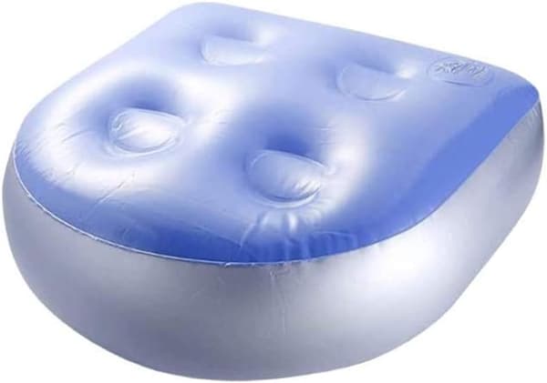 1 x Oppblåsbar Spa-pute med sugekopper for baderom