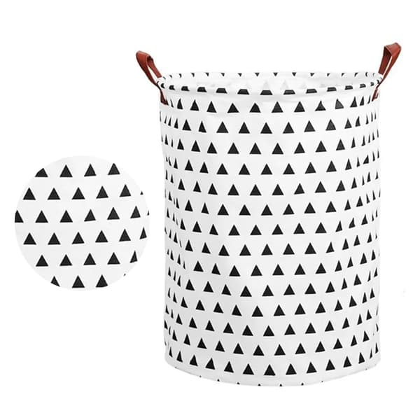 Laundry Basket Cotton Linen 40x40x50cm Dirty Clothes Hamper Storage Basket Waterproof Lined Bin