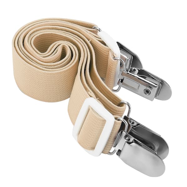 2 Pcs Multifunctional Sheet Holders, Non-slip Fasteners for Mattress (Khaki)