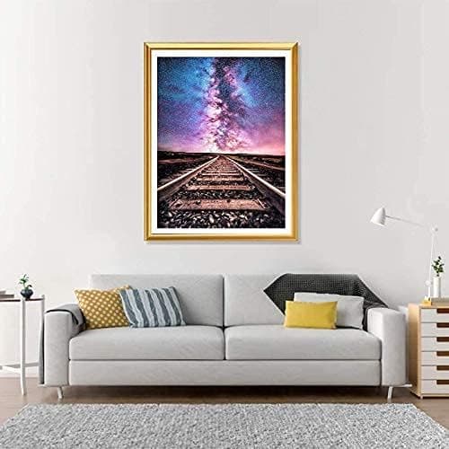 12X16 tommer 5D DIY-malingssett, korssting, krystallbroderi