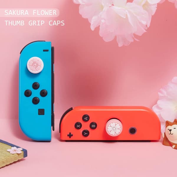 4 stk - Smarte tommelfingergreb til Nintendo