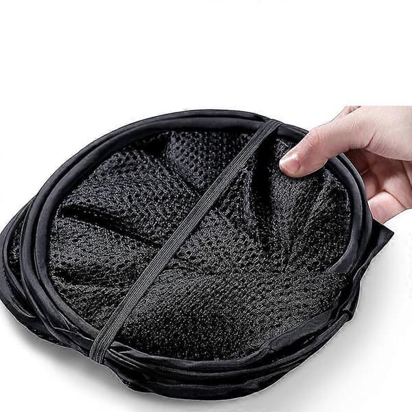 Black Laundry Basket [2-pack] Foldable Pop Up Laundry Hamper Mesh Laundry Basket Collapsible Laundry Basket with Handles