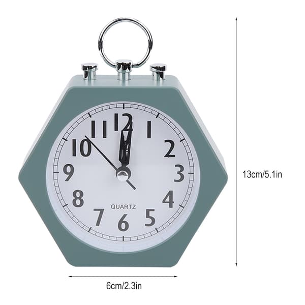 Silent Soft Alarm Clock Kids Alarm Clock Timer Digital Clock (Green)