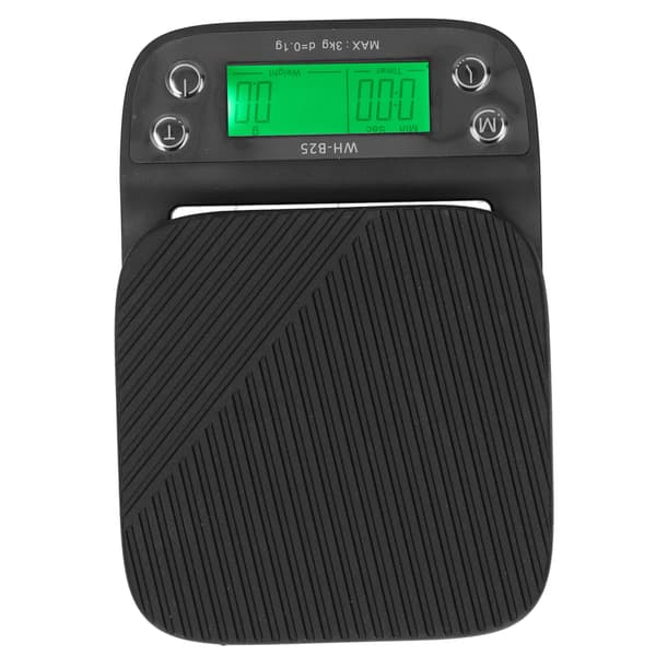 Coffee Kitchen Scale with Timer for Food Baking, 3kg Max Load, LED Display, Electronic Timing