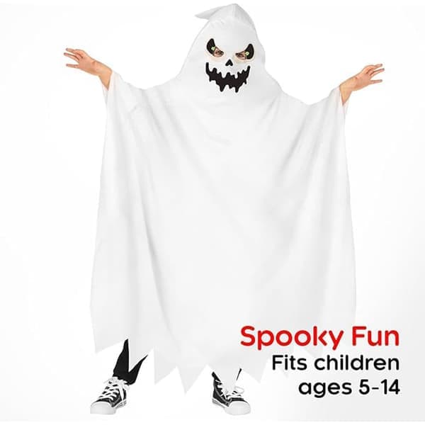 Barn Halloween-spøkelsesdrakt, Halloween-spøkelsesfestdrakt, spøkelsesformet drakt