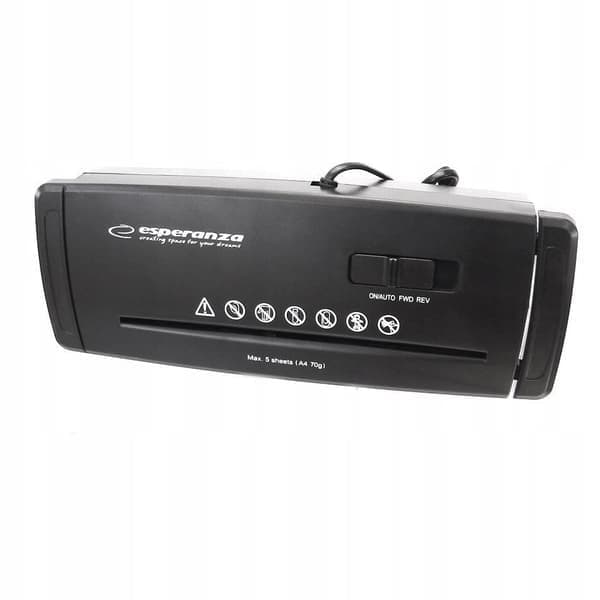 Effektiv makulator - strimler 5 papirer samtidigt Sort