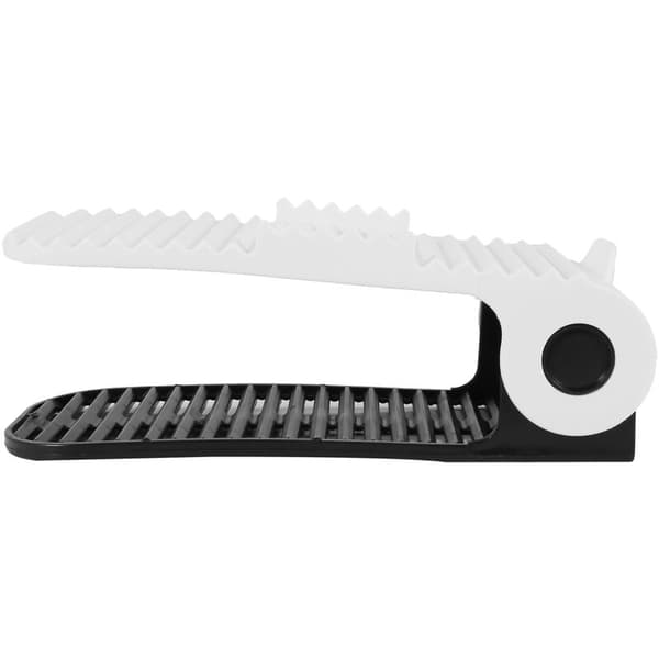 Justerbar skohylleoppbevaring plassbesparende hylleholder (8 -Hvit)