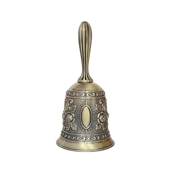 2-pack Handbell, Metal Dinner Bell Wedding, Service Bell, Vintage Bell