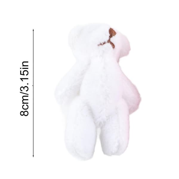 Mini Teddy Bears Can Plush Mini Bear Stuffed Animal Gift in a Cage