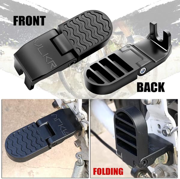 Non-slip Peg Rear Pedals Foldable Footrests Bicycle Rear Pedal U-G
