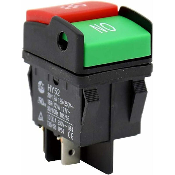 Durable 4-Pin Washing Machine Safety Switch, Compatible with Light Industrial Equipment, Double Pole Push Button