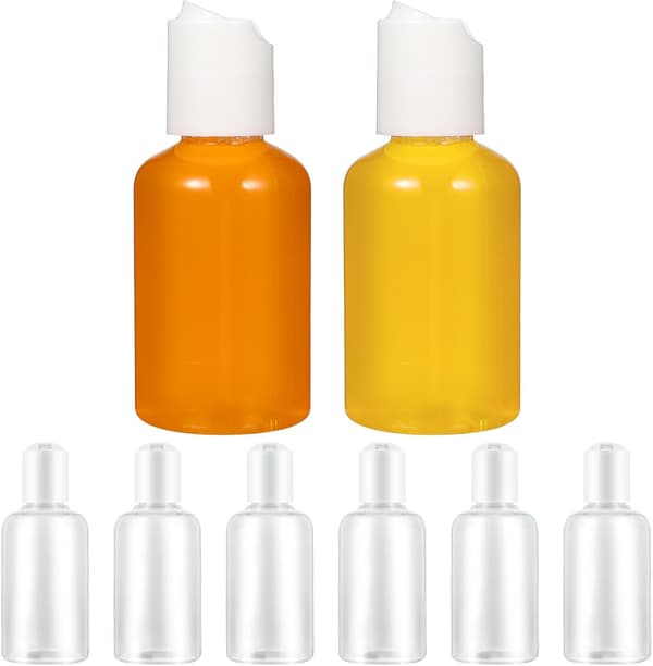 12 stk 75 ml påfyllbare plastflasker