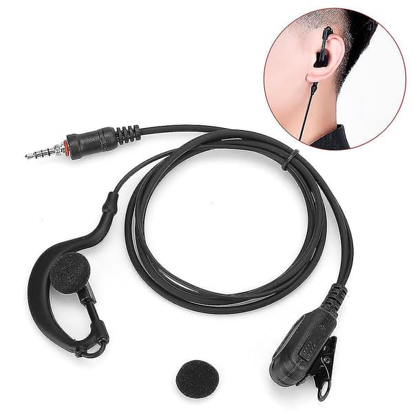 Waterproof Earhook Earphone for ICOM IC M33/M25/M34 Two-Way Radio [DB]