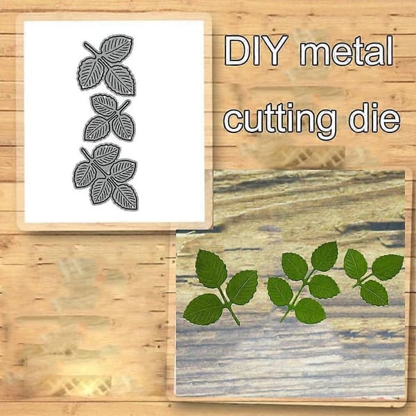 DIY Metalskæreform Rosenbladsform til kortfremstilling