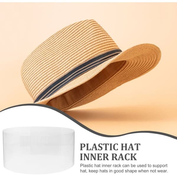 10 Adjustable Hat Inserts for Flat Straw Hats, Compatible with Various Brands