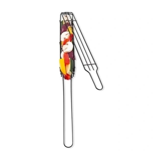 4-pack grill basket set, stainless steel grill cages with handle for vegetables and seafood BBQ