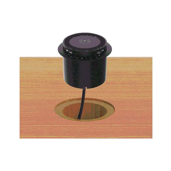 Innebygd pop-up skrivebordslader med USB-port