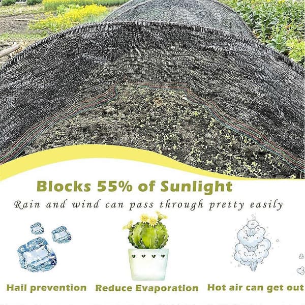 55% Skyggenet til Have, Solbeskyttelsesnet UV-resistent Net