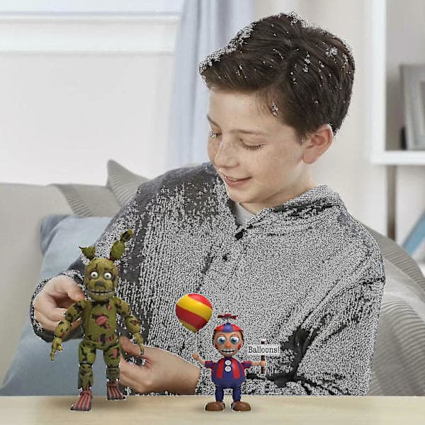 5-pak Animefigur Monteringslegetøj Five Night At Freddy's FNAF Søde Actionfigur Pvc Model Freddy Legetøj