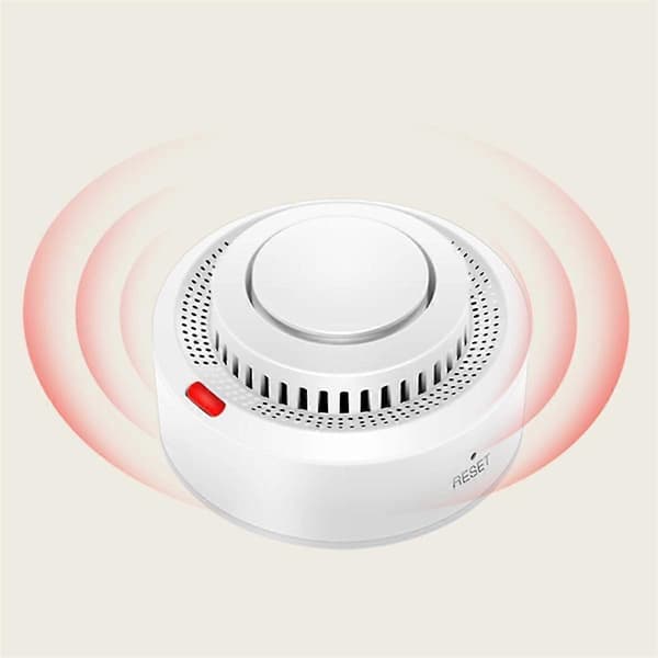 Tuya Smart Zigbee Røgdetektor Smart Hjem Brandalarm Lyd Røgsensor Fungerer med Tuya Smart [DB] Hvid White