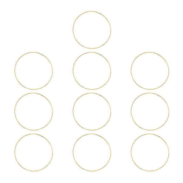 10 st Drömfångare DIY Cirklar Runda Metallringar DIY Prydnadstillbehör