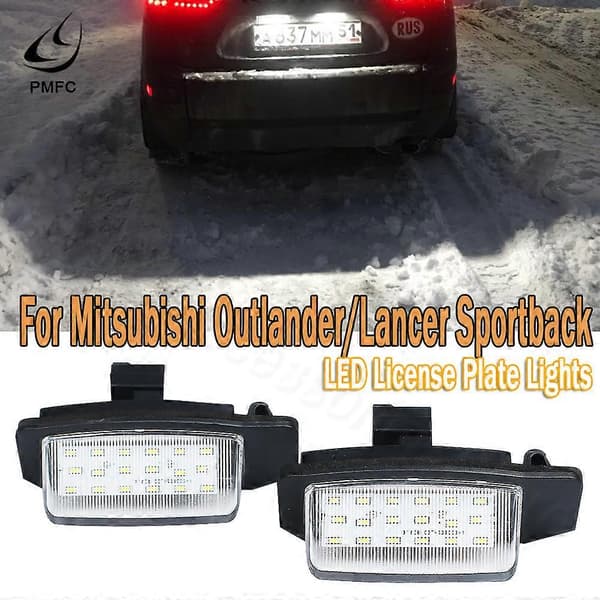 LED-nummerpladelys til Mitsubishi OUTLANDER XL(CW) 2006-2012 Til Lancer Sportback 2008~2012 Vedligeholdelse af køretøjer, pleje og D [DB] 1 par 1pair