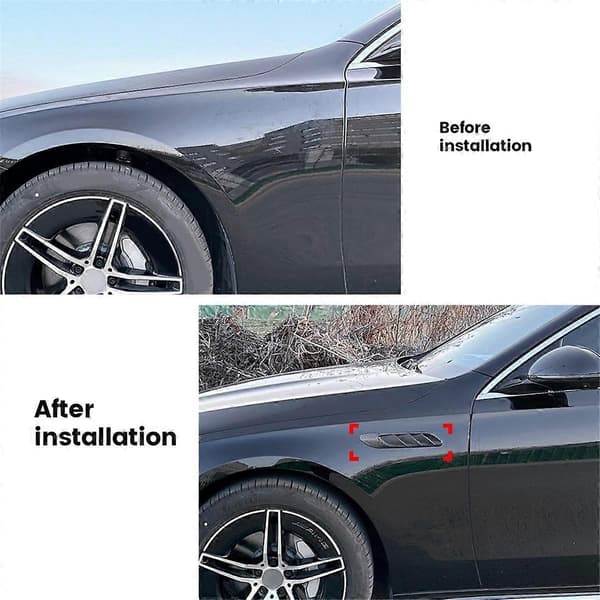 Bil Side Vent Luftinntak Panserside Vent Motorpanser Deksel Trim for E-Klasse W214 2024+,B