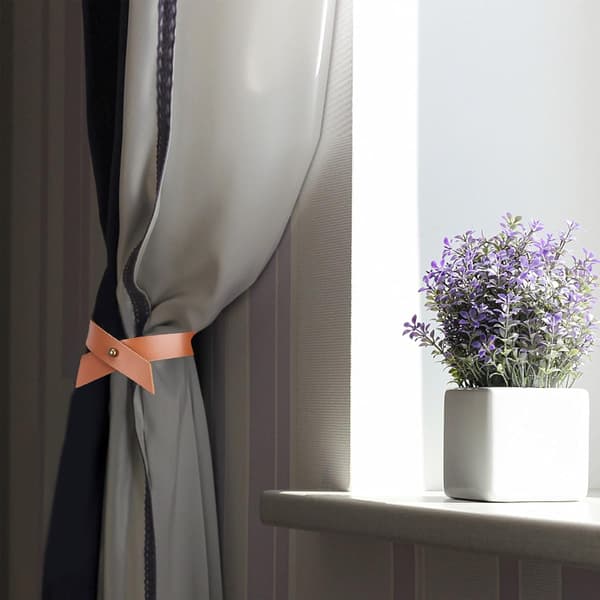 2-pak brun gardinbinding bagklips gardinholder udendørs gardin