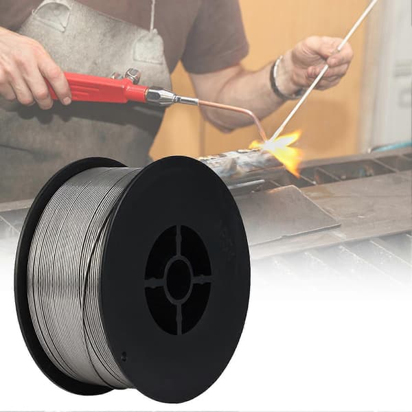 1 Roll 0.8mm Welding Wire Durable Stable Carbon Steel Airless Self-Shielding Welding Tool Wire for Household Mengxi [DB] Silver Silver