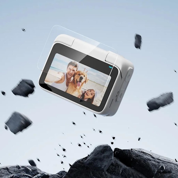 Herdet glassfilm for 360 Go 3 tommers kamera, skjermbeskytter med høy definisjon for bedre klarhet og holdbarhet